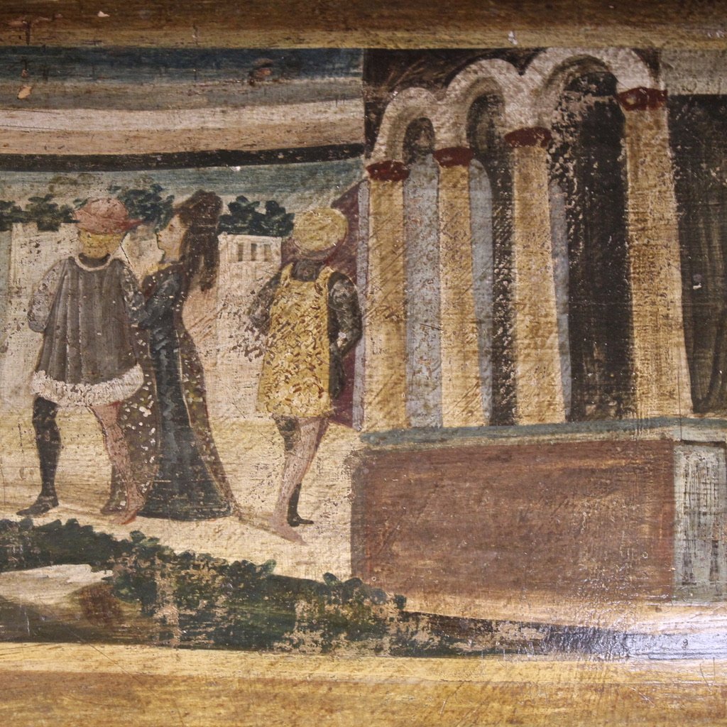 Coffre italien peint du 20ème siècle-photo-4