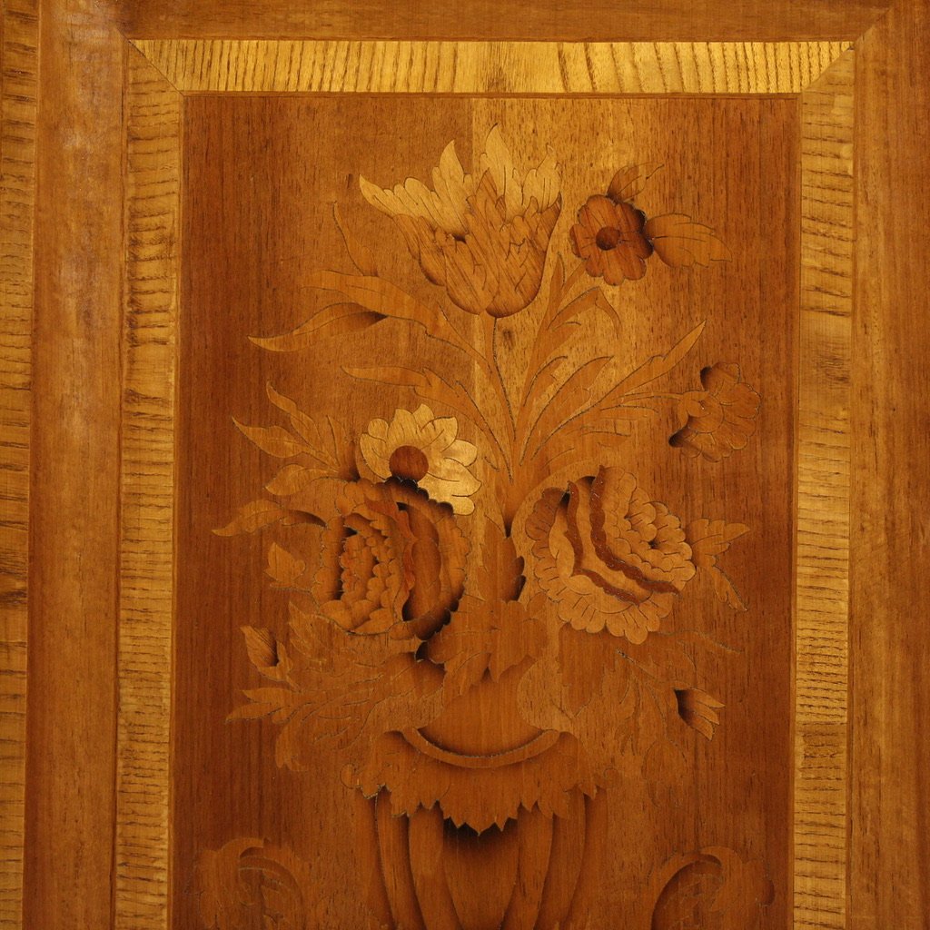 20th Century Italian Inlaid Chest Of Drawers-photo-6