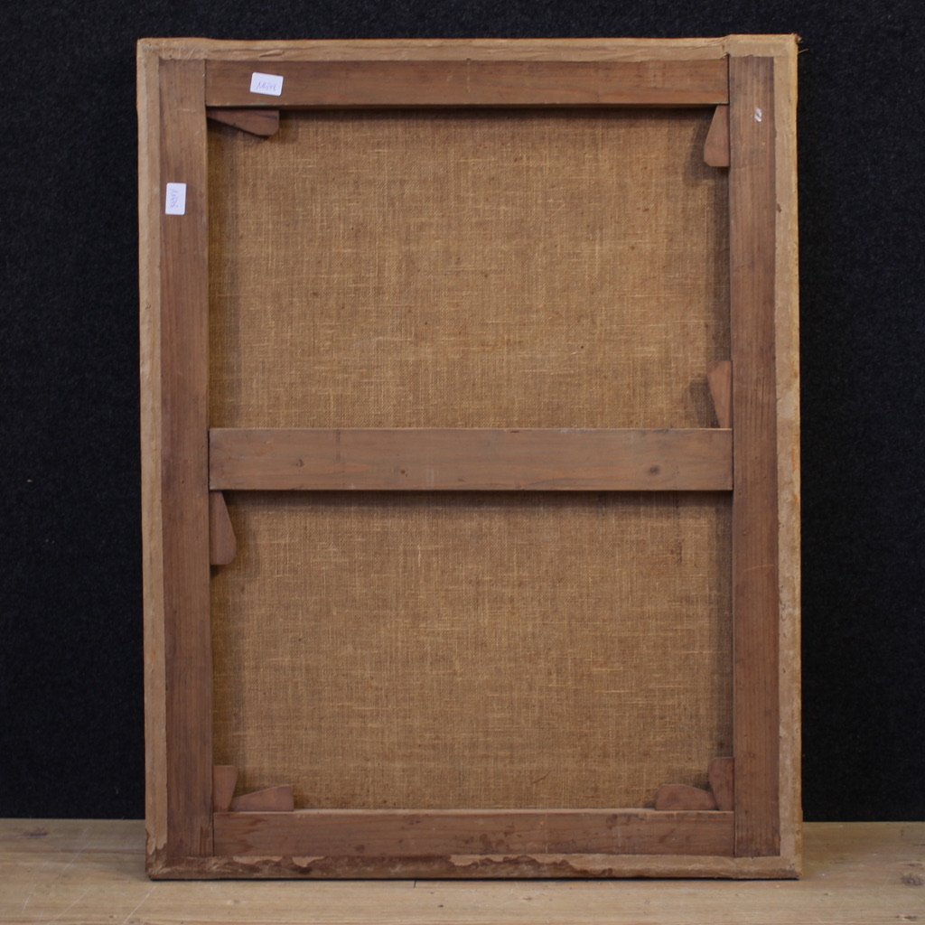 Ancien tableau italien Sainte Rita de Cascia du 17ème siècle-photo-5