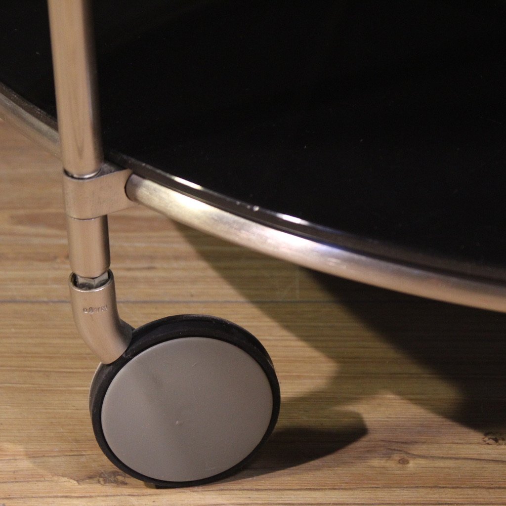 1980s Coffee Table On Casters-photo-4