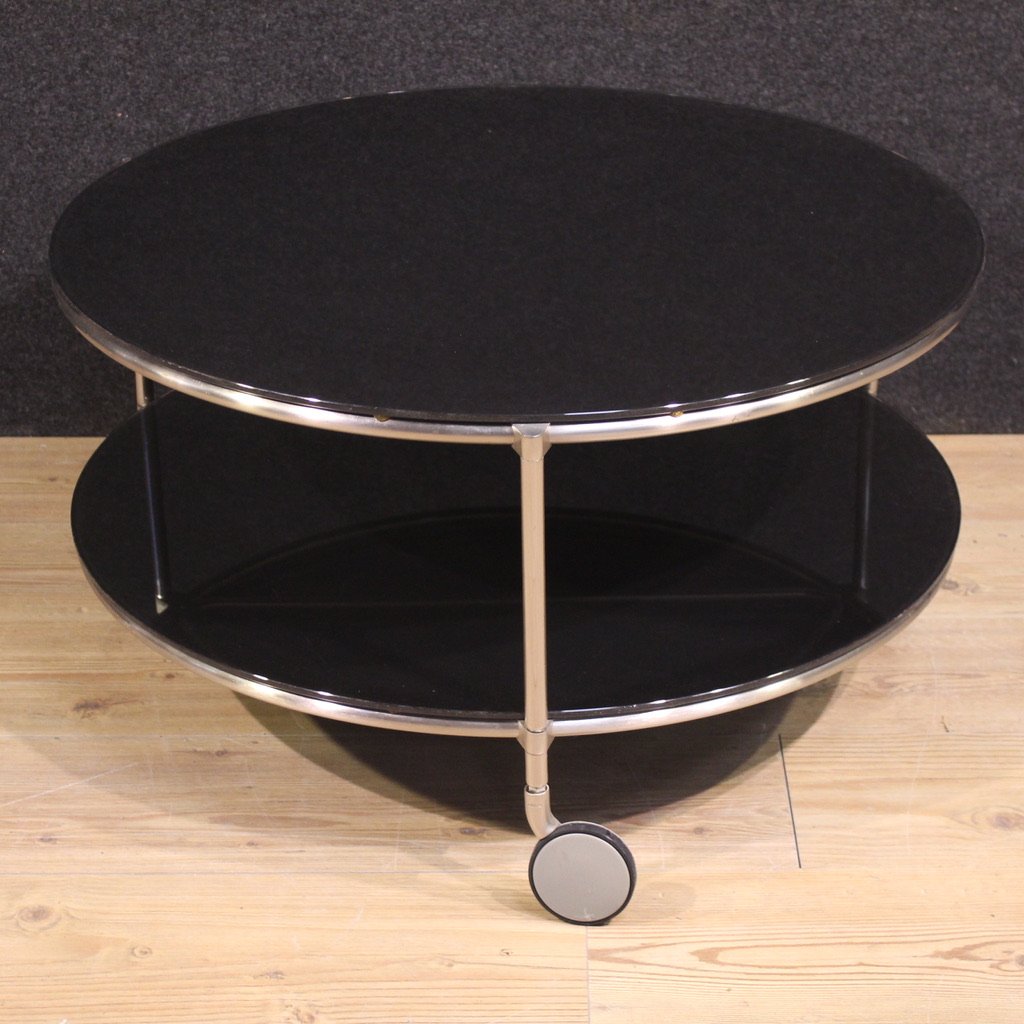 1980s Coffee Table On Casters-photo-1