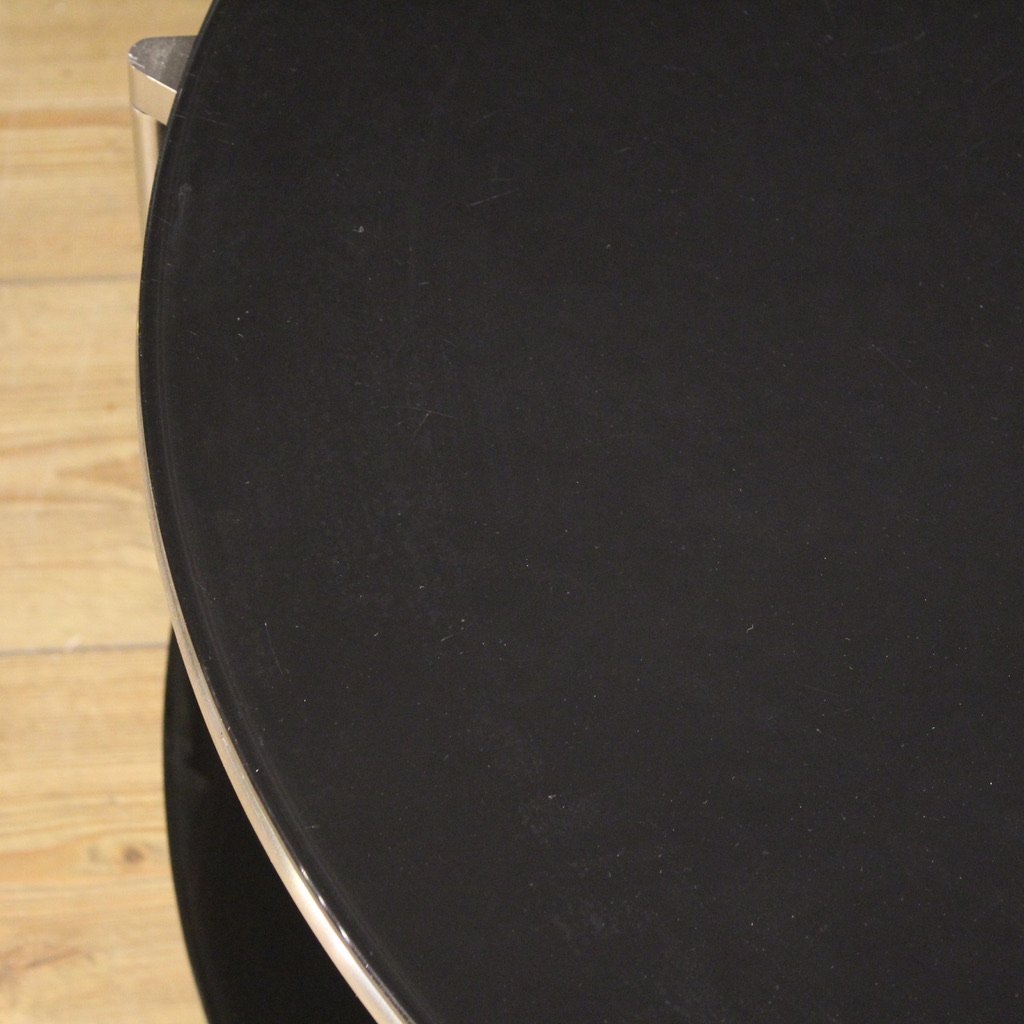 1980s Coffee Table On Casters-photo-2