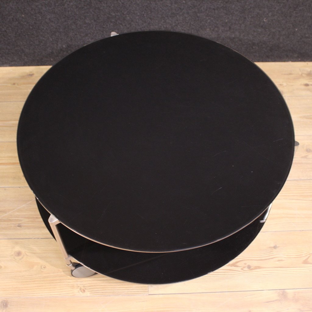 1980s Coffee Table On Casters-photo-3