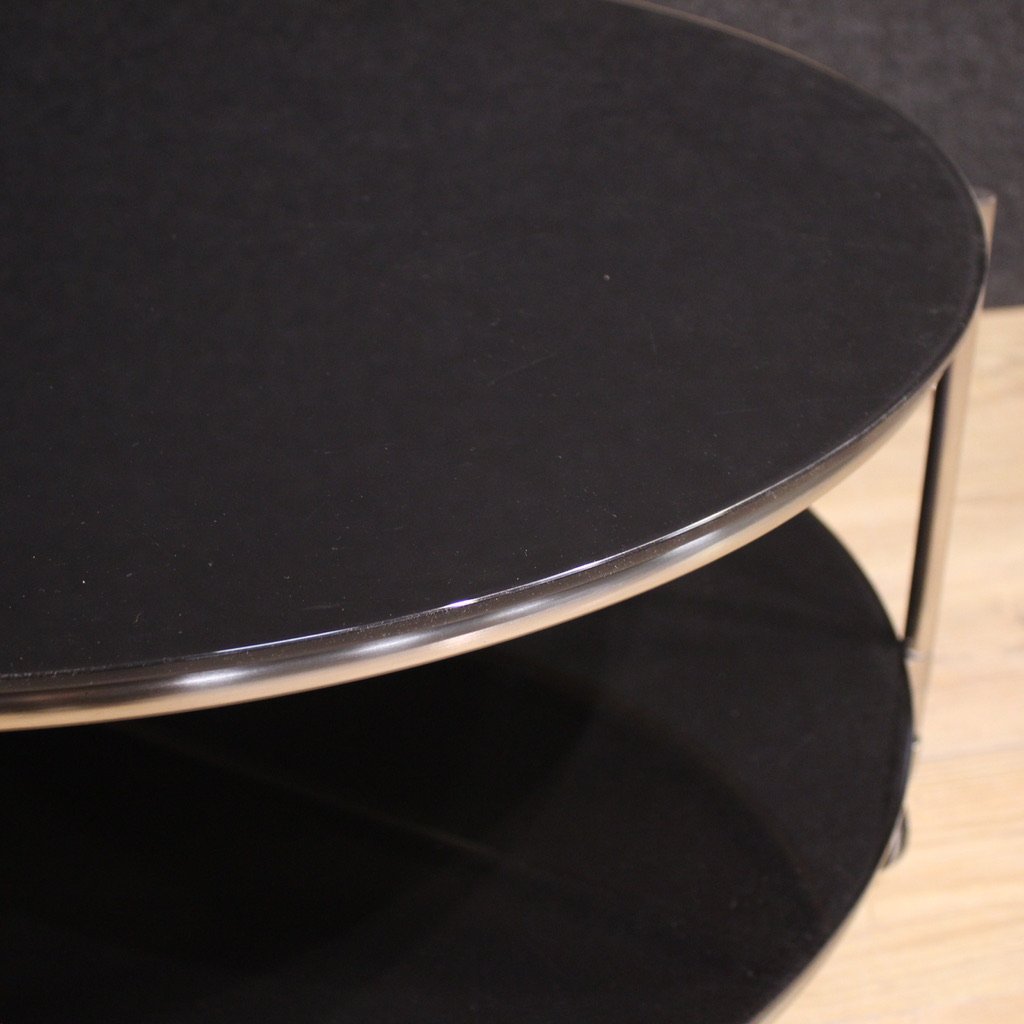 1980s Coffee Table On Casters-photo-4