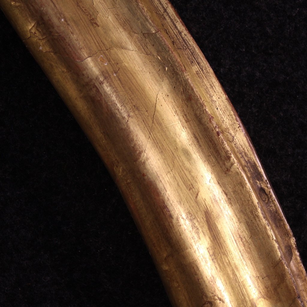 19th Century Italian Oval Gilded Frame-photo-4