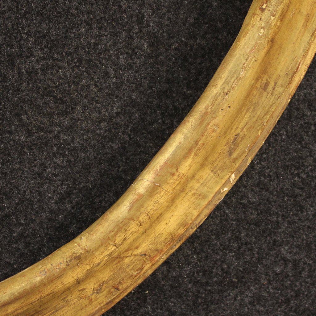 19th Century Italian Oval Gilded Frame-photo-2