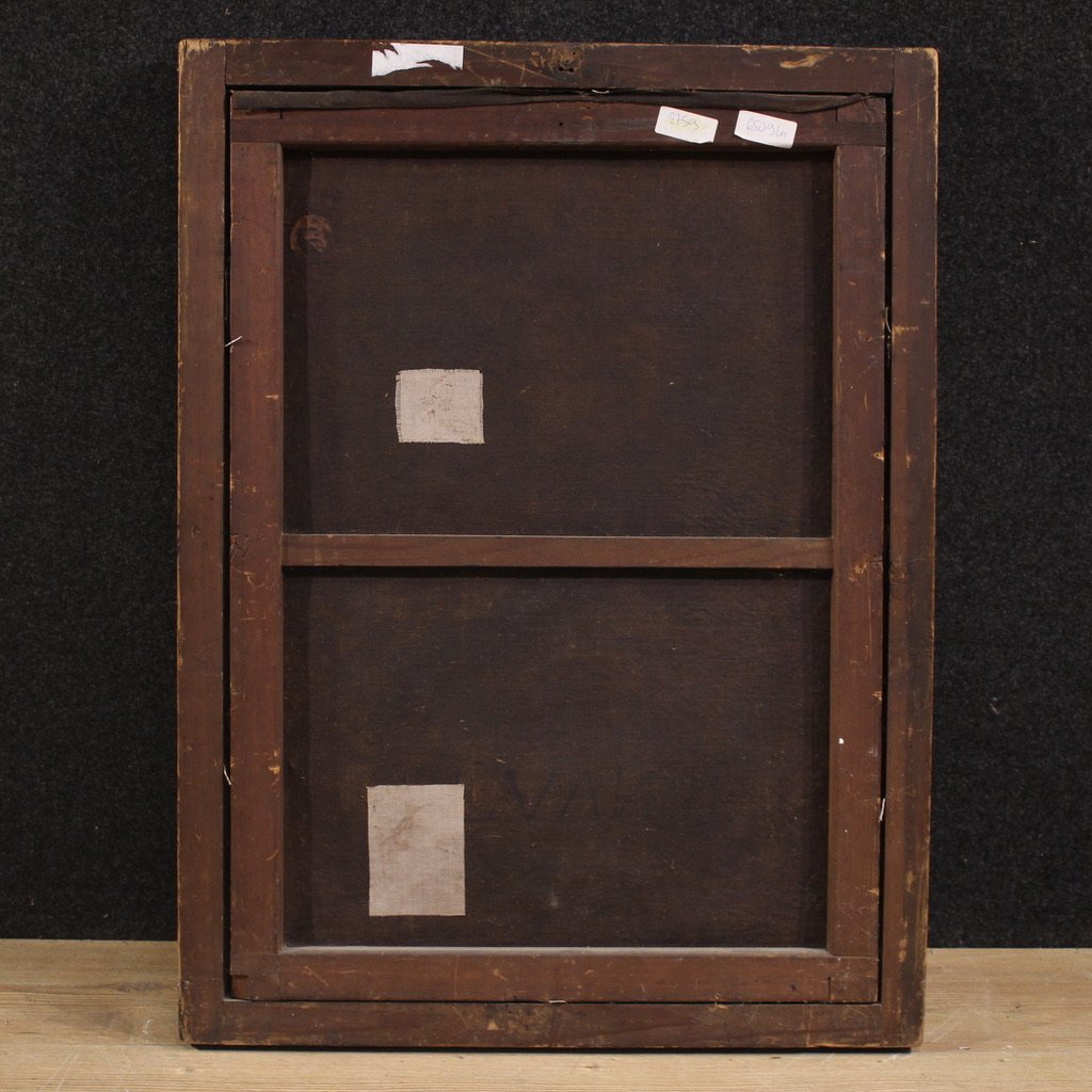 Peinture espagnole ancienne portrait de gentilhomme du 18ème siècle-photo-4