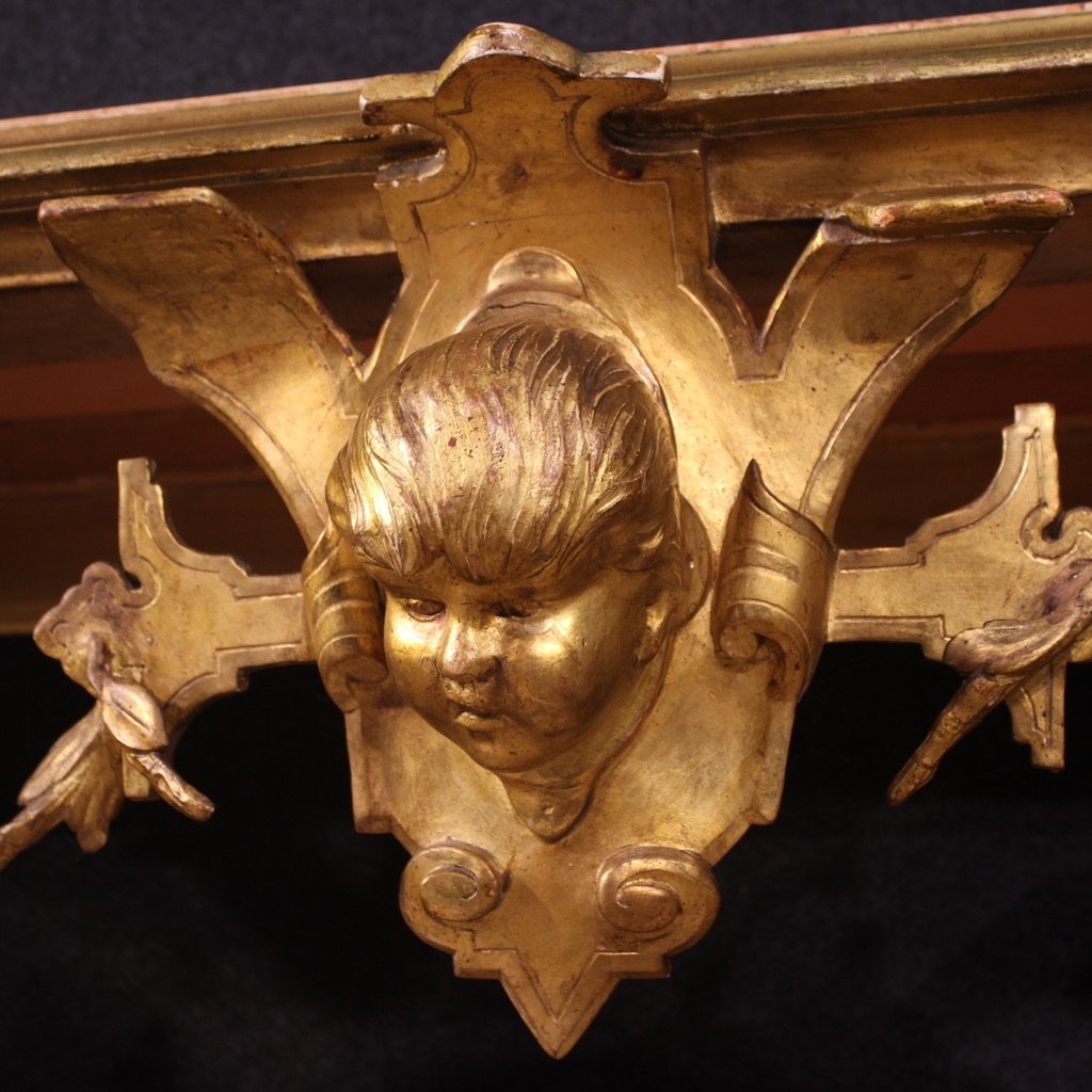 20th Century Gilded Italian Console-photo-4