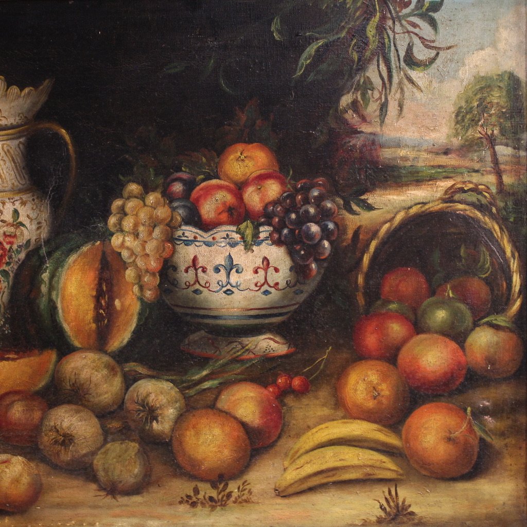 Tableau espagnol nature morte du 20ème siècle-photo-3