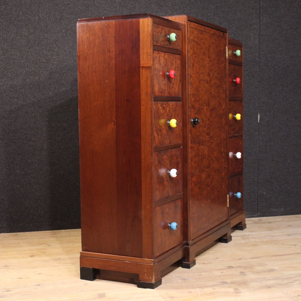 Chiffonier anglais Art Déco du 20ème siècle-photo-7