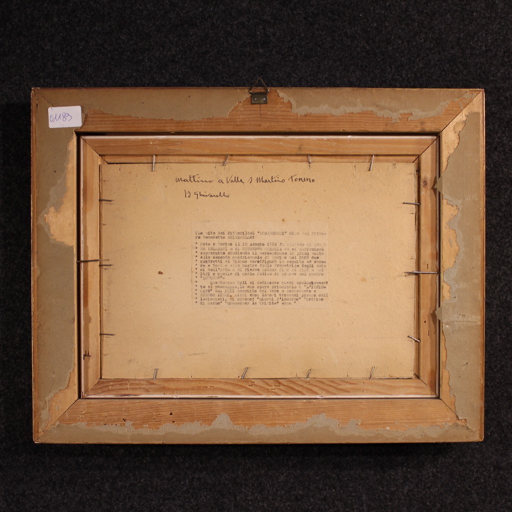 Signed Italian Landscape Painting From The 20th Century-photo-3