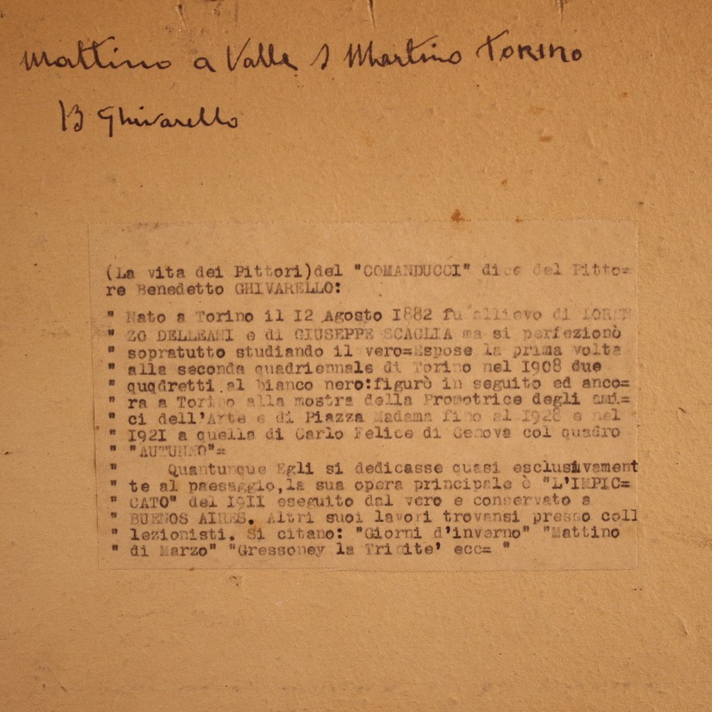 Signed Italian Landscape Painting From The 20th Century-photo-5