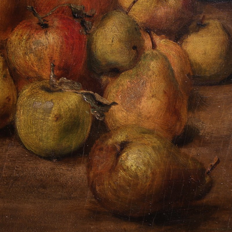 Peinture française du 20ème siècle, nature morte aux fruits-photo-1