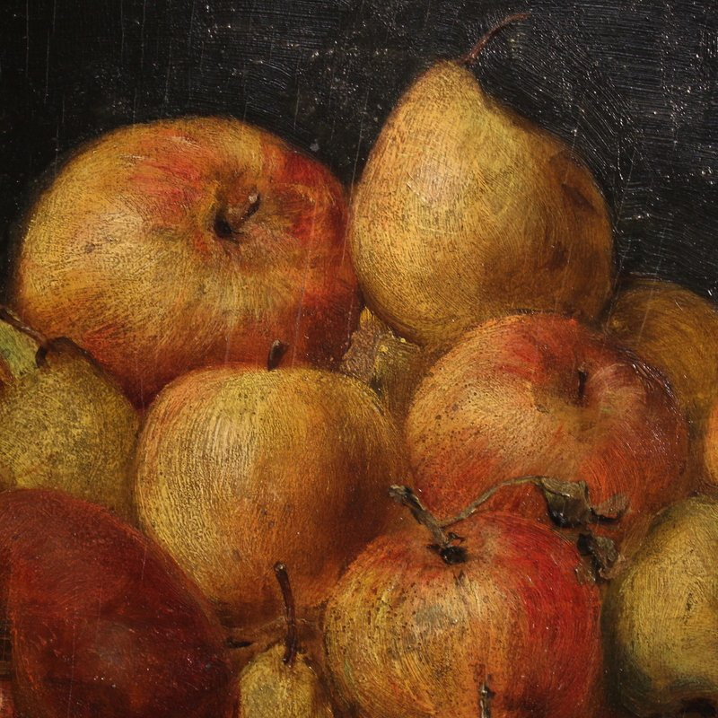 Peinture française du 20ème siècle, nature morte aux fruits-photo-3