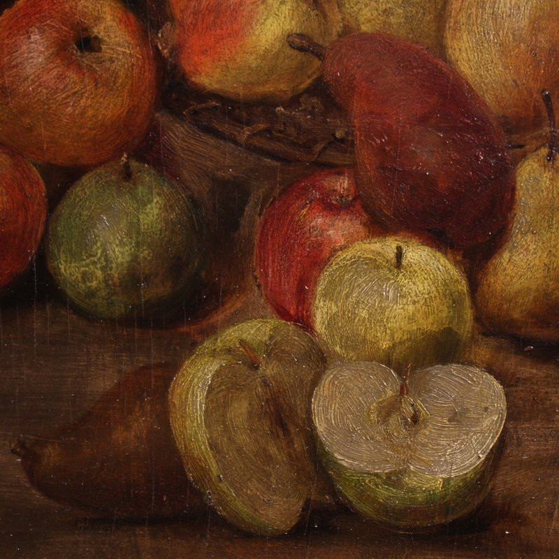 Peinture française du 20ème siècle, nature morte aux fruits-photo-4