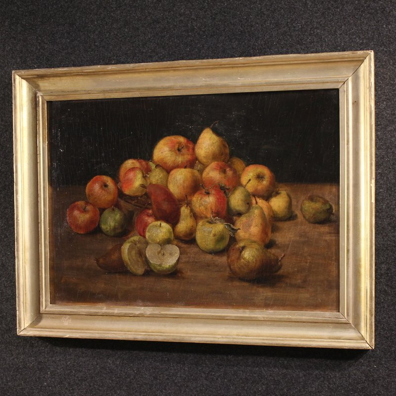 Peinture française du 20ème siècle, nature morte aux fruits-photo-8