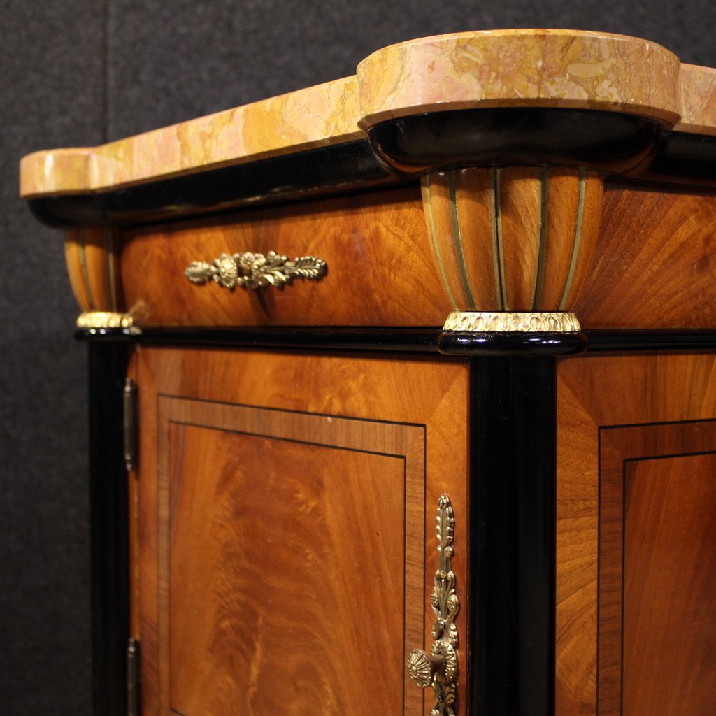 Pair Of 20th-century Italian Bedside Tables With Marble Top-photo-6
