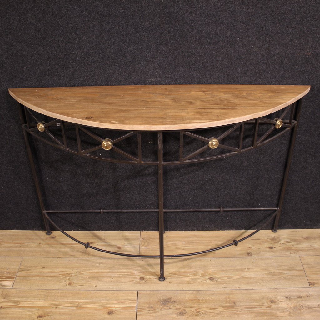 Console demi-lune française du 20ème siècle-photo-3