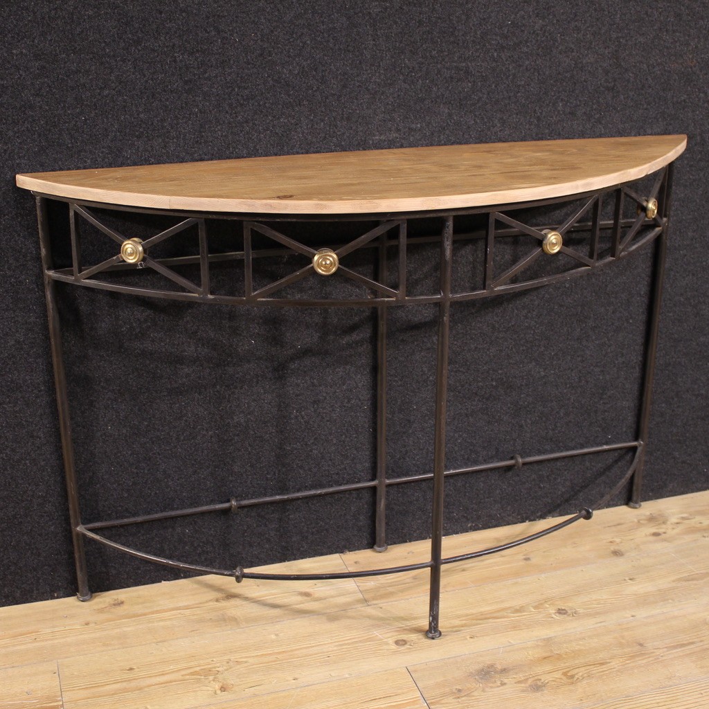 Console demi-lune française du 20ème siècle
