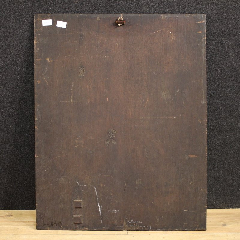 Tableau flamand la Vierge à l'Enfant du 17ème siècle-photo-3