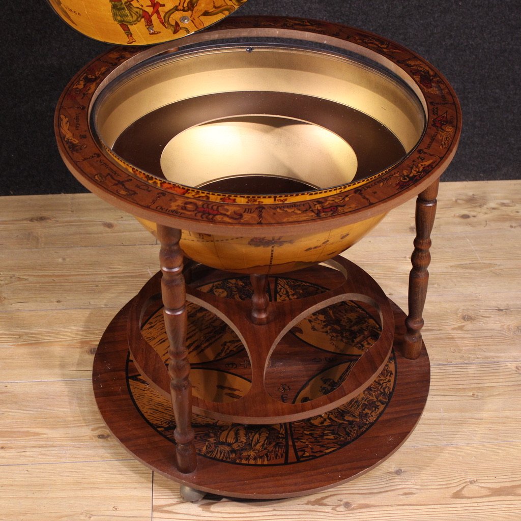 Meuble bar globe italien du 20ème siècle-photo-2