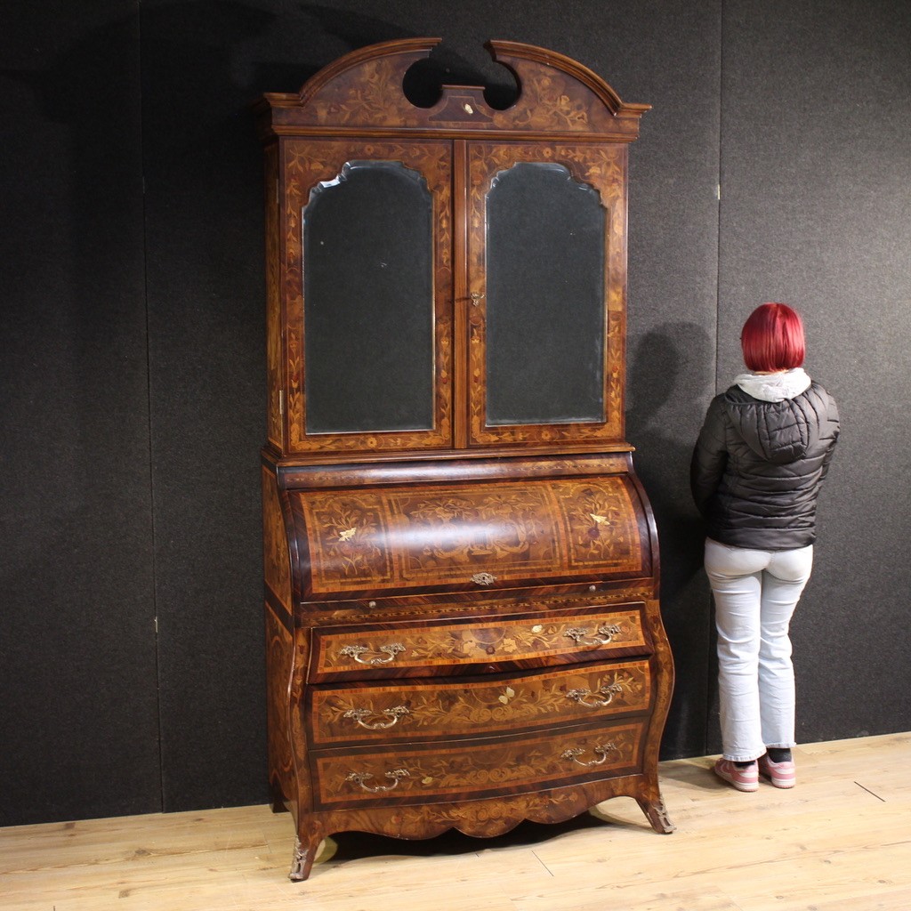 Scriban hollandais marqueté du 20ème siècle-photo-2