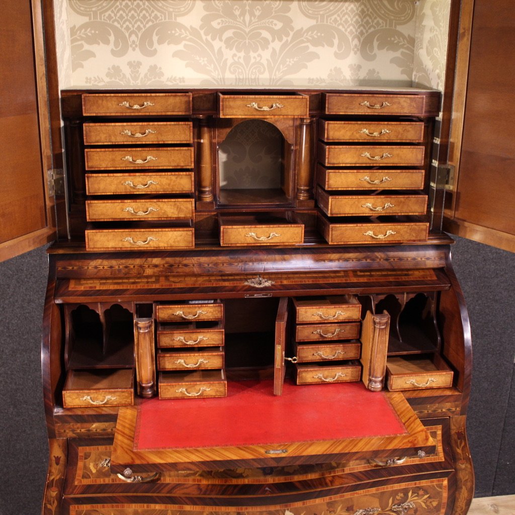 Scriban hollandais marqueté du 20ème siècle-photo-3