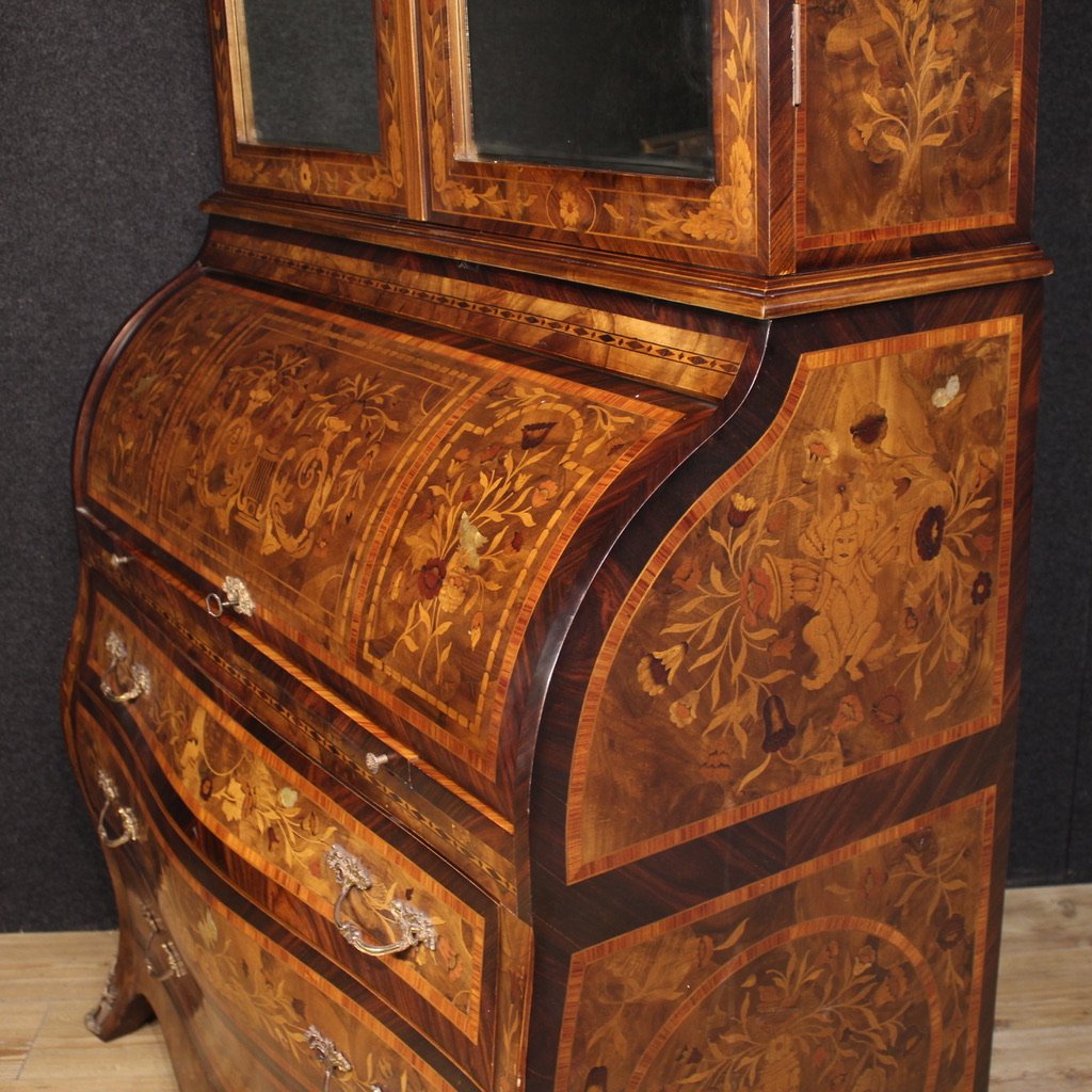 Scriban hollandais marqueté du 20ème siècle-photo-6