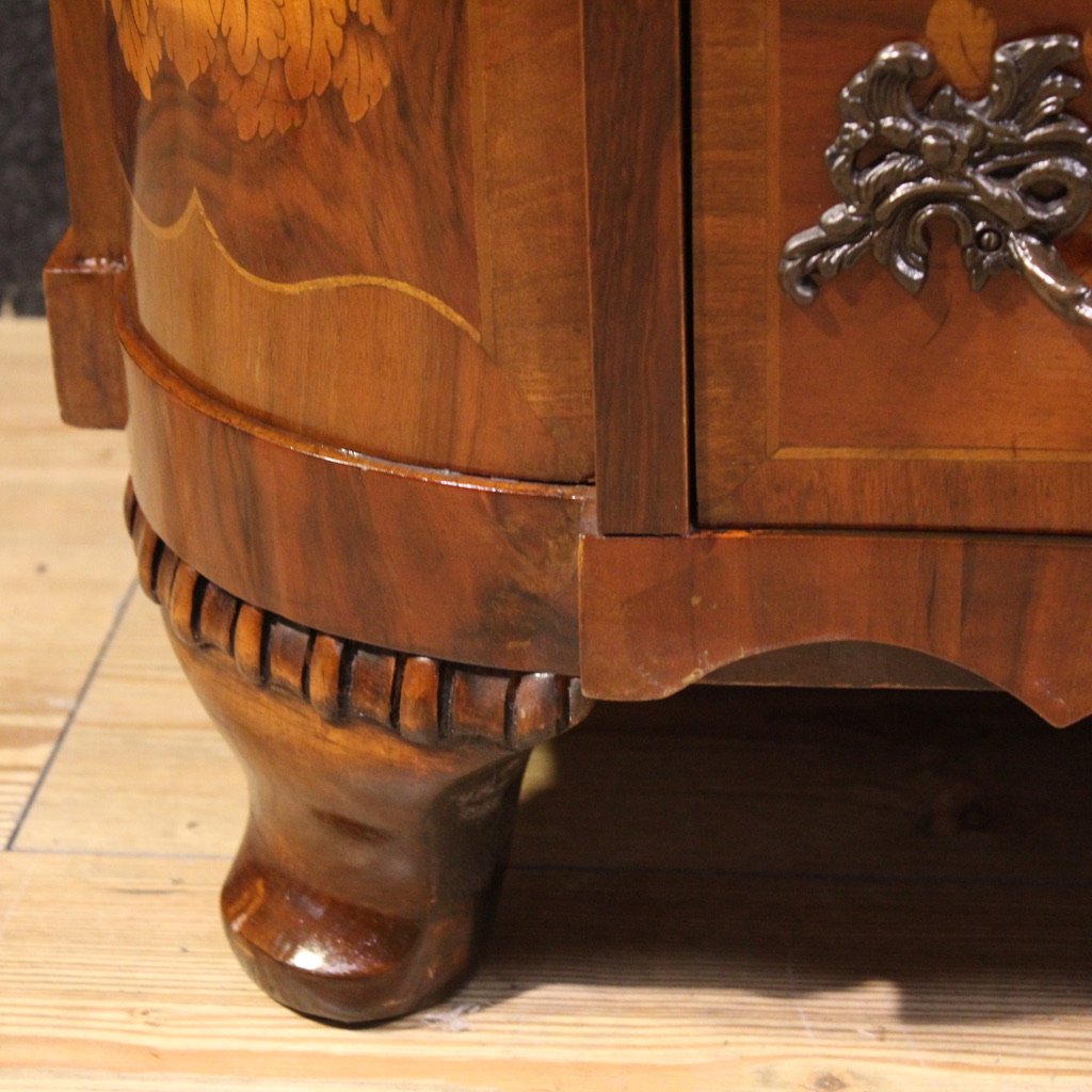 20th Century Dutch Inlaid Commode-photo-6