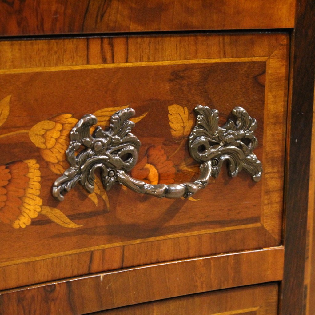 20th Century Dutch Inlaid Commode-photo-7