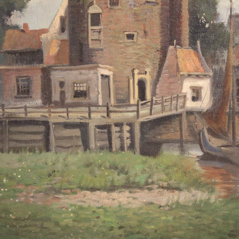 Dutch Painting View Of The City Of Hoorn From The 20th Century-photo-6