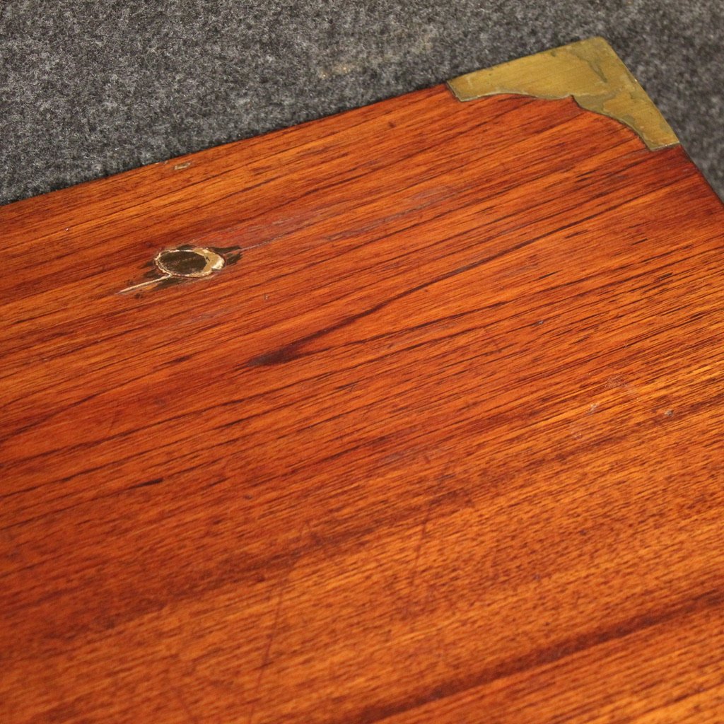 Pair Of English Naval-style Bedside Tables From The 20th Century-photo-3