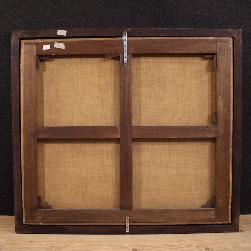 Great 18th Century Italian Painting, Landscape With Genre Scene-photo-3