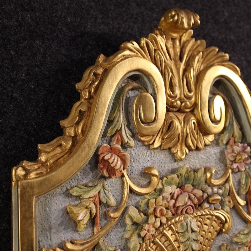 Pair Of Lacquered And Gilded Italian Louis XVI Style Wall Lamps-photo-6