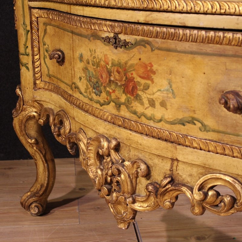 Venetian Commode In Baroque Style From The 20th Century-photo-7