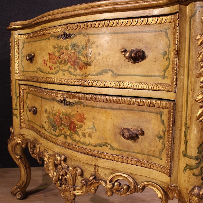 Venetian Commode In Baroque Style From The 20th Century-photo-8