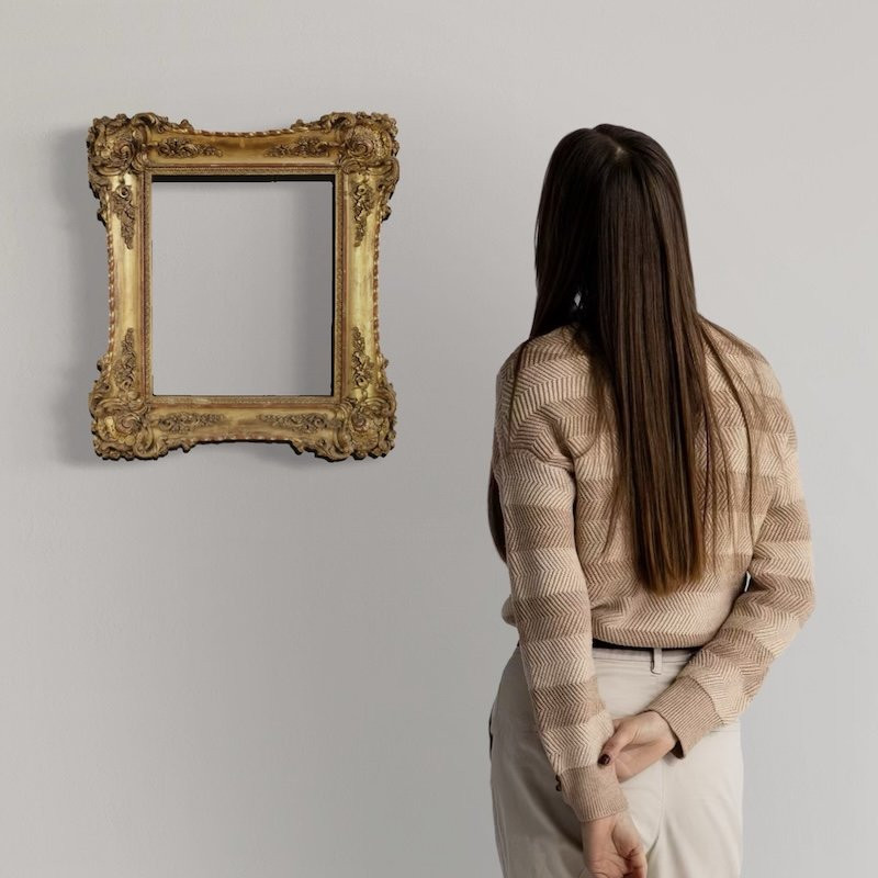 19th Century Napoleon III Gilded Italian Frame-photo-2