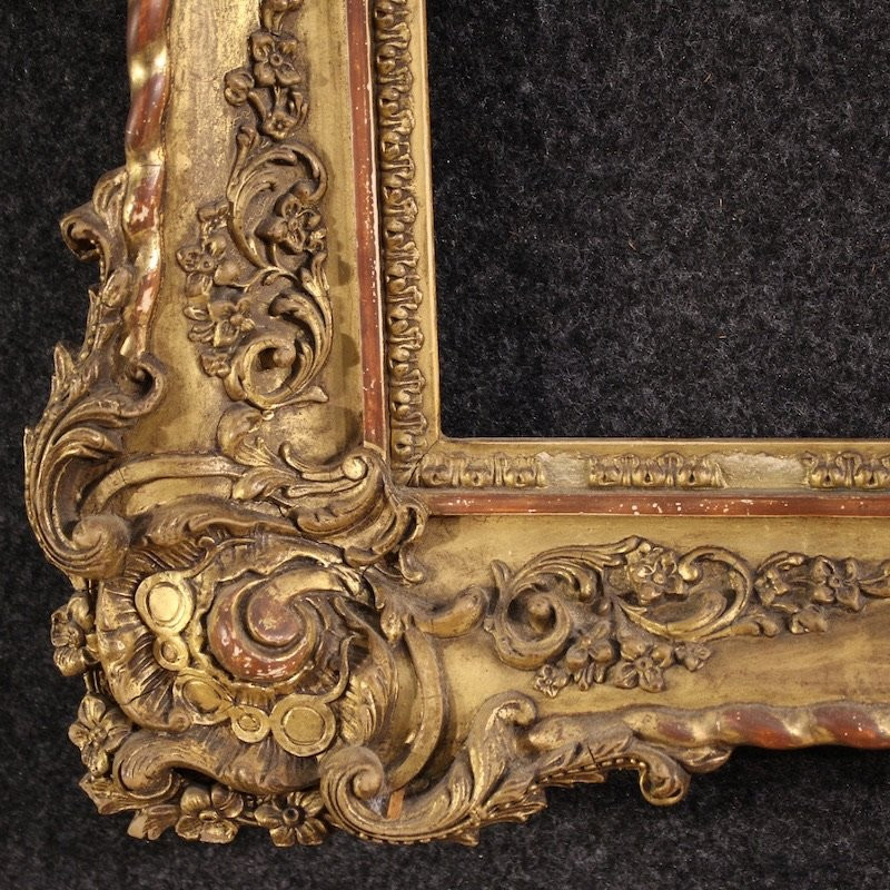 19th Century Napoleon III Gilded Italian Frame-photo-5
