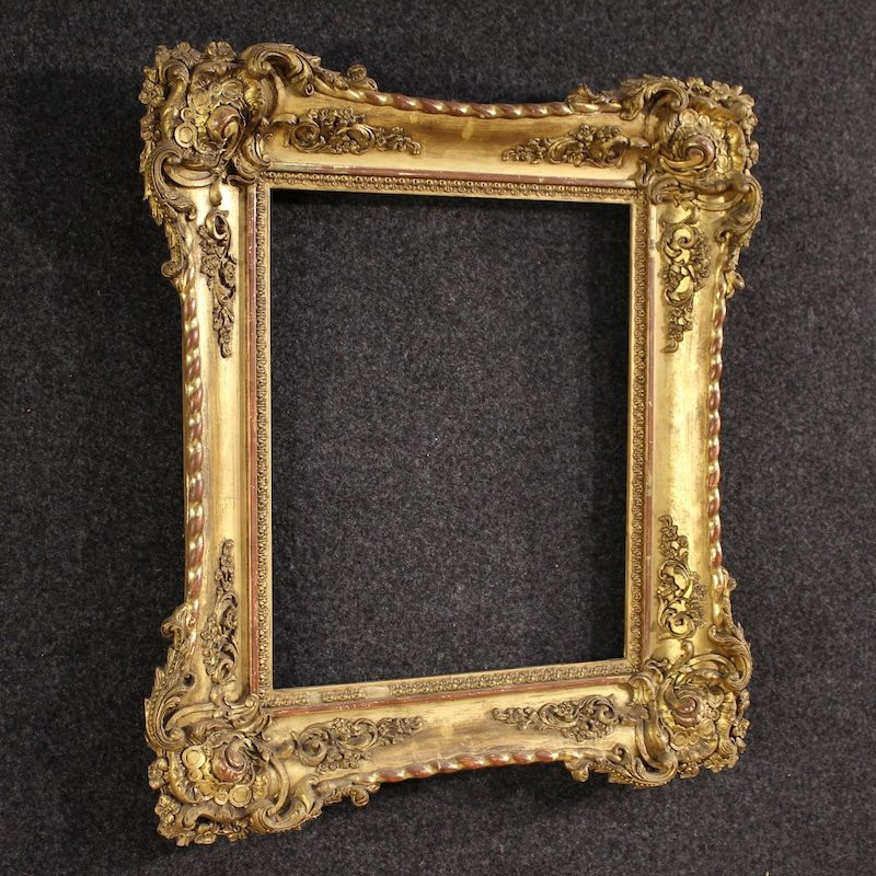 19th Century Napoleon III Gilded Italian Frame-photo-6