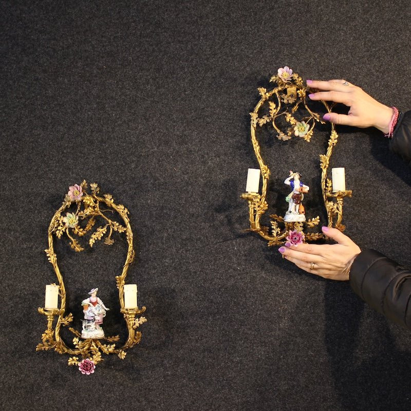 Paire d'appliques allemandes du 20ème siècle-photo-2