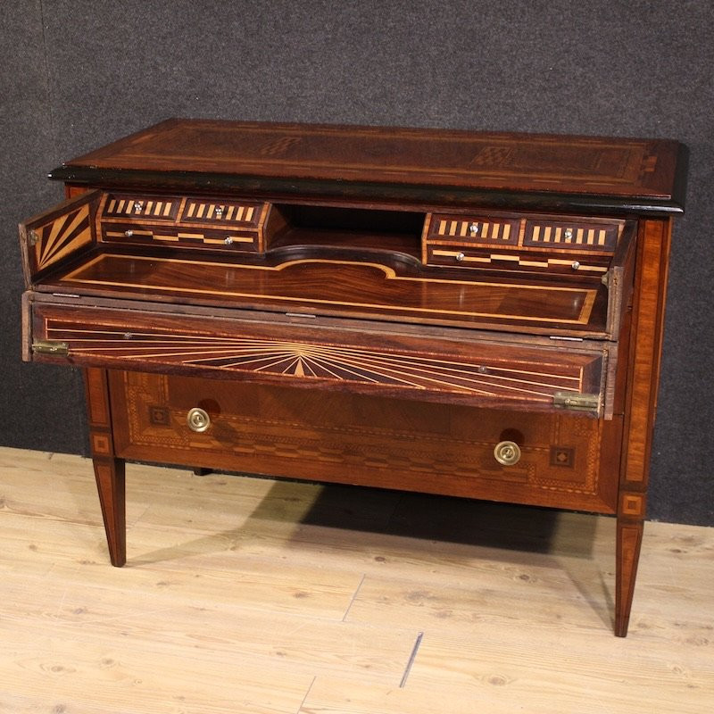 20th Century Italian Louis XVI Style Inlaid Commode-photo-4