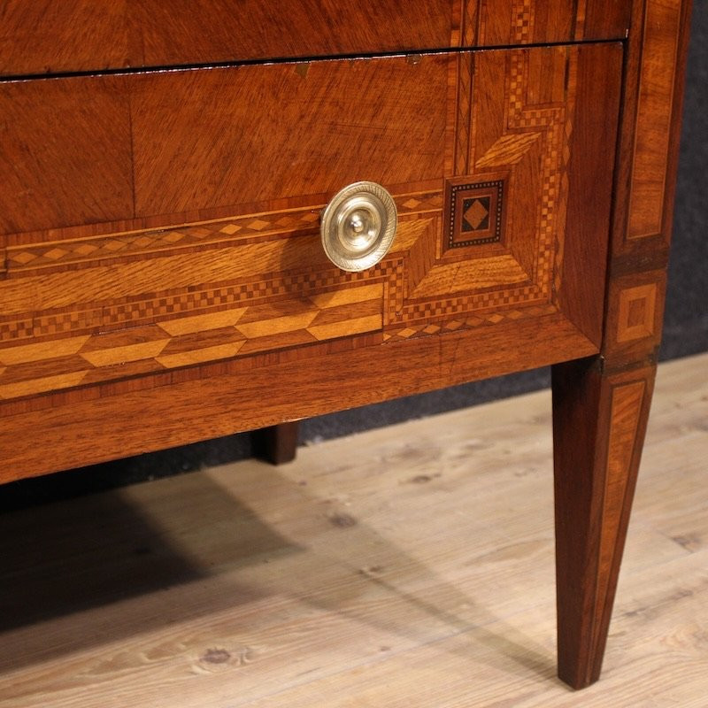 20th Century Italian Louis XVI Style Inlaid Commode-photo-7