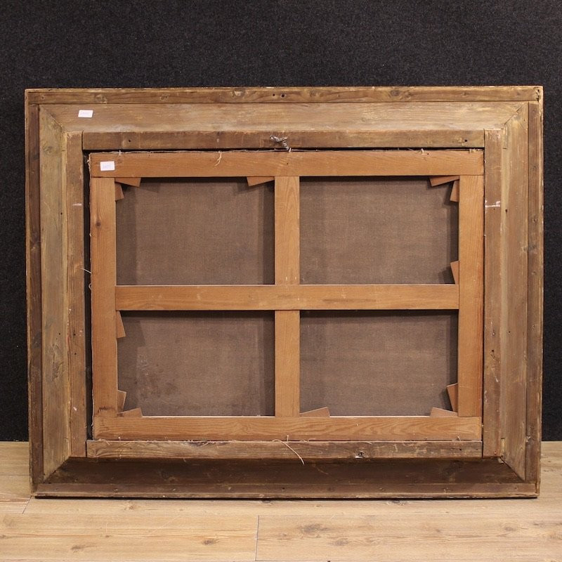 19th Century Interior Scene Italian Painting-photo-6