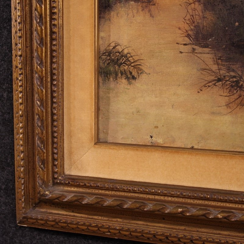 Tableau italien de paysage signé Marko du 19ème siècle-photo-6
