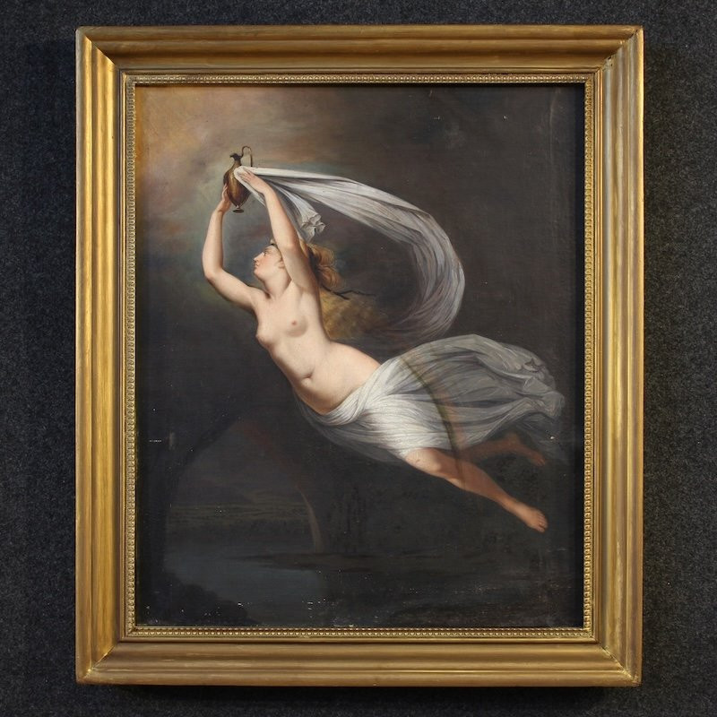 Peinture italienne mythologique du 19ème siècle-photo-2
