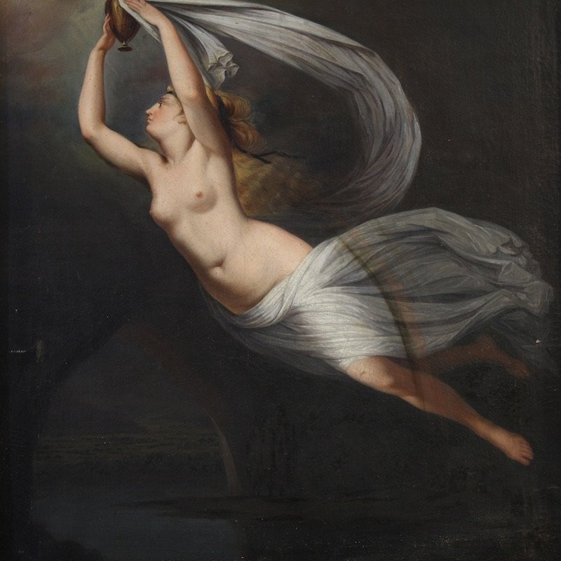 Peinture italienne mythologique du 19ème siècle-photo-4