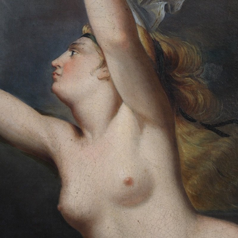 Peinture italienne mythologique du 19ème siècle-photo-2