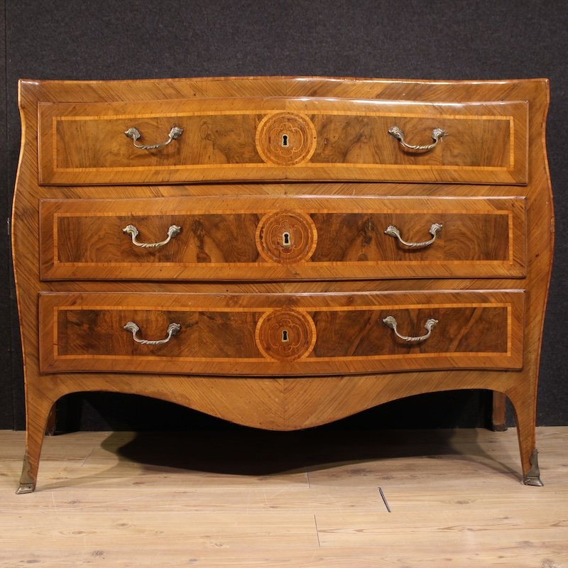Antique 18th-century Neapolitan Louis XV Chest Of Drawers-photo-4