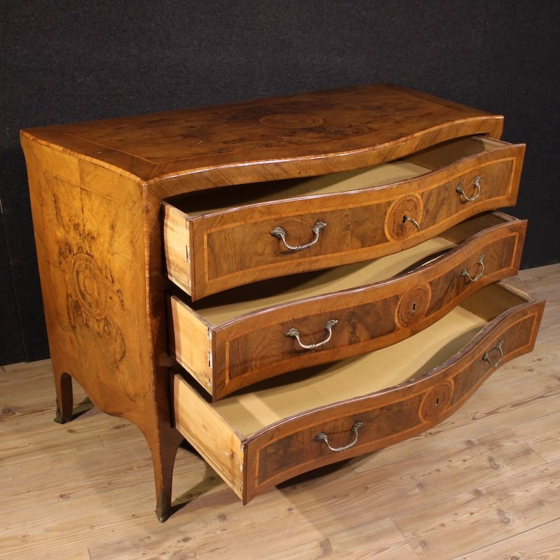 Antique 18th-century Neapolitan Louis XV Chest Of Drawers-photo-3