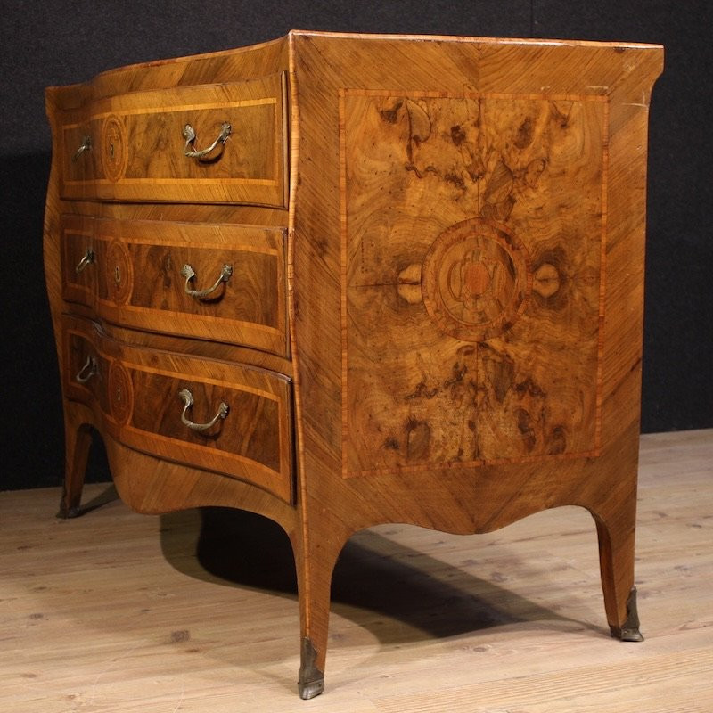 Antique 18th-century Neapolitan Louis XV Chest Of Drawers-photo-6